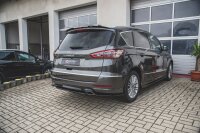 Maxton Design Middle diffuser rear extension black gloss - Ford S-Max Vignale MK2 Facelift