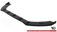 Maxton Design Robuste Racing Frontansatz für passend + Front Stoßstangen Racing Flaps schwarz Hochglanz - Ford Fiesta MK8 ST / ST-Line