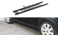 Maxton Design Side skirts extension extension black gloss - Mini Cooper / One R50