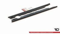 Maxton Design Side skirts extension extension black gloss - Mini Cooper / One R50