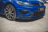 Maxton Design Front extension V.9 black gloss - VW Golf 7 R / R-Line Facelift