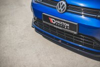 Maxton Design Front extension V.9 black gloss - VW Golf 7 R / R-Line Facelift