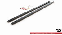 Maxton Design Side skirts extension extension V.4 black gloss - VW Golf 7 R / R-Line Facelift