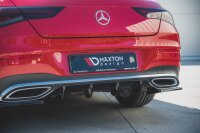 Maxton Design Diffuser rear extension black gloss - Mercedes CLA Shooting Brake AMG-Line X118