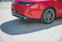 Maxton Design Heckansatz Flaps Diffusor schwarz Hochglanz - Mercedes CLA Shooting Brake AMG-Line X118