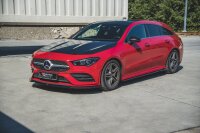 Maxton Design Front extension V.1 black gloss - Mercedes CLA AMG-Line C118