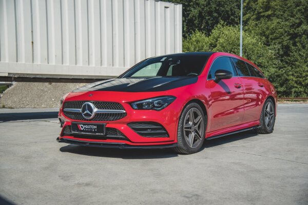 Maxton Design Frontansatz V.2 schwarz Hochglanz - Mercedes CLA AMG-Line C118