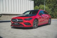 Maxton Design Front extension V.2 black gloss - Mercedes CLA AMG-Line C118