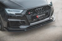 Maxton Design Front extension V.3 black gloss - Audi RS3 8V FL Sportback