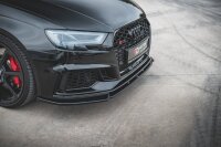 Maxton Design Front extension V.4 black gloss - Audi RS3...