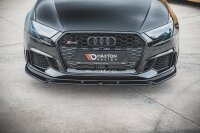 Maxton Design Front extension V.4 black gloss - Audi RS3 8V FL Sportback