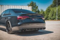 Maxton Design Diffuser rear extension black gloss - Audi S8 D4 Facelift