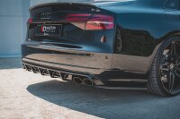 Maxton Design Heckansatz Flaps Diffusor V.2 schwarz Hochglanz - Audi S8 D4 Facelift