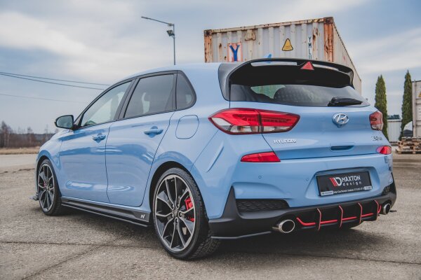 Maxton Design Robuste Racing Seitenschweller Ansatz - Hyundai i30 N MK3 / MK3 FL Hatchback / Fastback