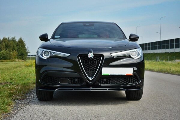 Maxton Design Front extension V.2 black gloss - Alfa Romeo Stelvio