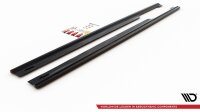 Maxton Design Side skirts extension extension black gloss - Audi A8 Lang D4