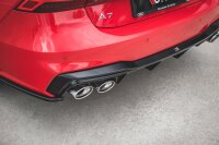 Maxton Design Diffuser rear extension + rear silencer Sport exhaust dummy - Audi A7 C8 S-Line