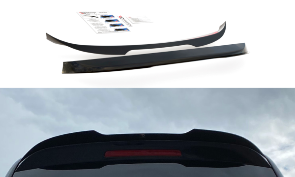 Maxton Design Spoiler Cap schwarz Hochglanz - VW Caddy MK 4