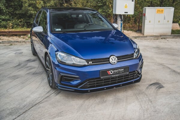 Maxton Design Racing Front extension - VW Golf 7 R / R-Line Facelift