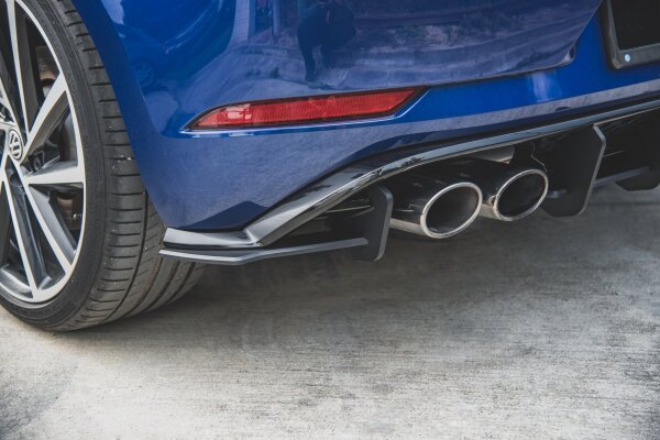 Maxton Design Racing Rear extension Flaps diffuser - VW Golf 7 R Facelift