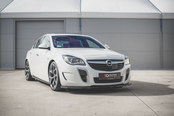 Maxton Design Front extension V.1 black gloss - Opel Insignia MK 1 OPC Facelift