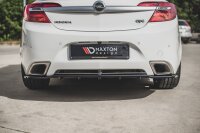 Maxton Design Middle diffuser rear extension DTM Look black gloss - Opel Insignia MK 1 OPC Facelift