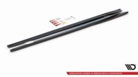 Maxton Design Side skirts extension extension black gloss - Opel Insignia MK 1 OPC Facelift