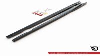 Maxton Design Side skirts extension extension black gloss - Opel Insignia MK 1 OPC Facelift