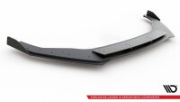 Maxton Design Racing Front extension for passend + Flaps black gloss - VW Golf 7 R / R-Line Facelift