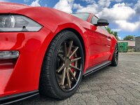 Maxton Design Seitenschweller Ansatz schwarz Hochglanz - Ford Mustang MK 6 Facelift