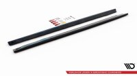 Maxton Design Side skirts extension extension black gloss - Ford Mustang MK 6 Facelift