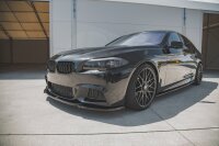 Maxton Design Front extension V.4 black gloss - BMW 5 Series F10/F11 M-Package