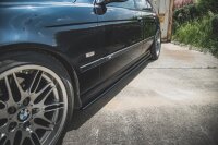 Maxton Design Side skirts extension extension black gloss - BMW M5 E39