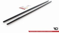 Maxton Design Side skirts extension extension black gloss - BMW M5 E39