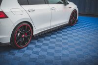 Maxton Design Side skirts extension extension black gloss - VW Golf 8 GTI