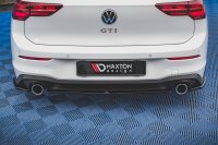 Maxton Design Middle diffuser rear extension black gloss - VW Golf 8 GTI