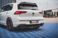 Maxton Design Middle diffuser rear extension black gloss - VW Golf 8 GTI