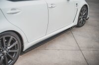 Maxton Design Side skirts extension extension black gloss - Lexus IS F MK2