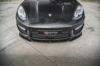 Maxton Design Front extension V.2 black gloss - Porsche Panamera Turbo 970 Facelift