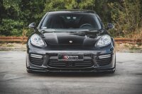 Maxton Design Front extension V.2 black gloss - Porsche Panamera Turbo 970 Facelift