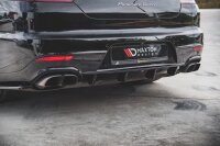 Maxton Design Diffuser rear extension black gloss - Porsche Panamera Turbo 970 Facelift