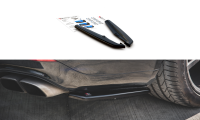 Maxton Design Rear extension Flaps diffuser black gloss - Porsche Panamera Turbo 970 Facelift