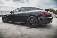 Maxton Design Rear extension Flaps diffuser black gloss - Porsche Panamera Turbo 970 Facelift