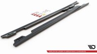 Maxton Design Side skirts extension extension V.1 black gloss - Porsche Panamera Turbo 970 Facelift