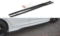 Maxton Design Side skirts extension extension V.2 black...