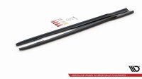 Maxton Design Side skirts extension extension V.2 black gloss - Ford Focus ST MK3