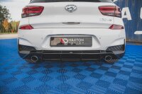 Maxton Design Diffuser rear extension V.3 black gloss - Hyundai I30 N MK3 Hatchback