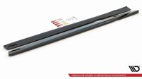 Maxton Design Side skirts extension extension V.1 black gloss - Volvo S60/V60 R-Design MK3