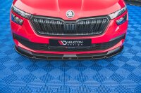 Maxton Design Front extension V.2 black gloss - Skoda Kamiq