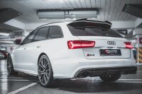 Maxton Design Rear extension Flaps diffuser V.2 black gloss - Audi RS6 C7